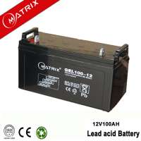 Sealed type 12v 100ah Gel battery for solar and wind system